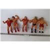 Image 1 : (5) 1980's Rubber Wrestling Figures