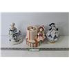 Image 1 : Ceramic Music Box (cat in a box - working) - Ceramic Pen Holder - Musical Figurine (base needs glue)