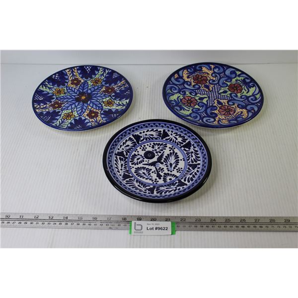 (3) Painted Plates