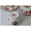 Image 3 : (2) Tea Cup w/Saucers (American Beauty) - (1) Tea Cup w/Saucers (Royal Albert)