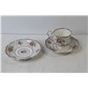 Image 4 : (2) Tea Cup w/Saucers (American Beauty) - (1) Tea Cup w/Saucers (Royal Albert)
