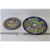 Image 1 : (2) Painted Plates (Made in Italy)