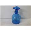 Image 4 : Blue Glass Bottle w Stopper