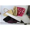 Image 1 : Fencom World Map - (3) Carry Bags - Ladies Wallet Netted Cloth Shoes (size 5) - Wall Hanging Decor