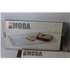 Image 3 : Moda Concept Dishes - 2 Piece Snack Plates - 4 Sectioned Platter - Rectangular Platter