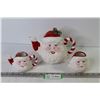 Image 1 : Santa Tea Pot w/Creamer & Sugar Bowl