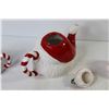 Image 3 : Santa Tea Pot w/Creamer & Sugar Bowl