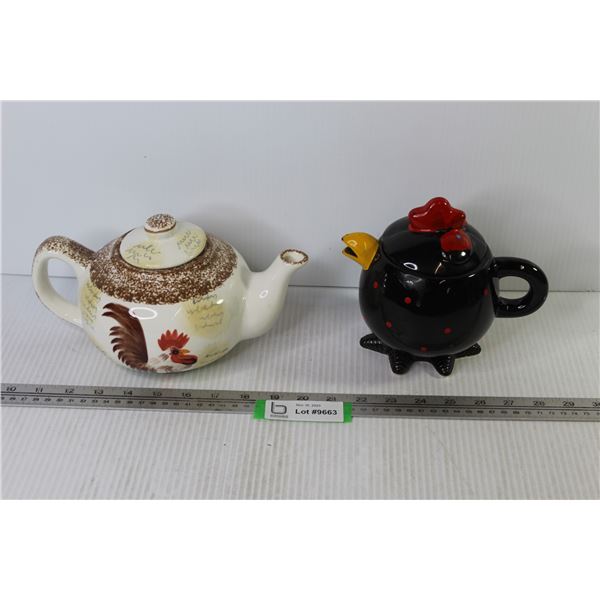 (2) Tea Pots