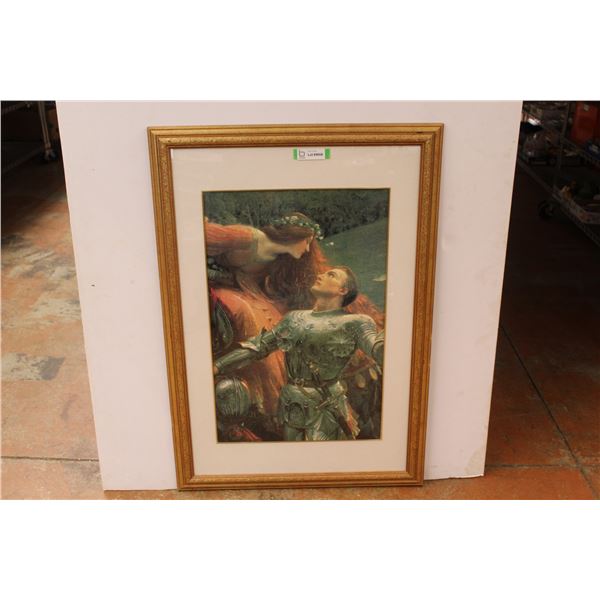 *Framed Knightly Picture (27 1/2" x 37 1/2")