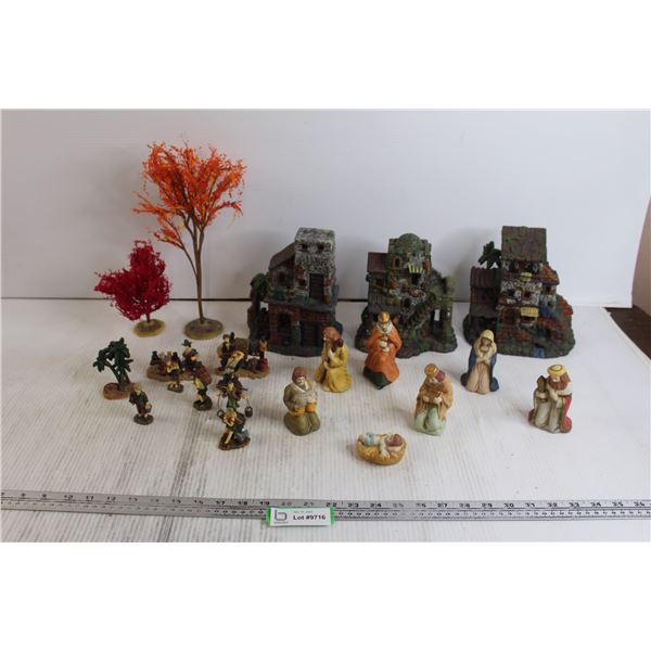 21-Piece Nativity Scene Set