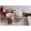 Image 5 : Christmas 3-Piece Santa Bowls, Stocking Salt and Pepper Shakers, Penguin Cream and Sugar Set, Misc.