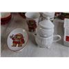Image 6 : Christmas 3-Piece Santa Bowls, Stocking Salt and Pepper Shakers, Penguin Cream and Sugar Set, Misc.