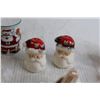 Image 3 : (3) Sets Christmas Salt and Pepper Shakers, (2) Sleigh Toothpick Holders, Ice Cream-Themed Sugar Hol