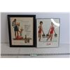 Image 1 : (2) Framed Drink Advertisements (Ballantine Ale, Coca-Cola) - (1) Frame has Chip, 12 3/4" x 15 3/4",