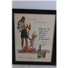 Image 2 : (2) Framed Drink Advertisements (Ballantine Ale, Coca-Cola) - (1) Frame has Chip, 12 3/4" x 15 3/4",
