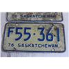 Image 3 : Pair of Saskatchewan 1976 Farm Vehicle License Plates