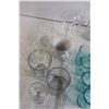 Image 3 : (3) Juice Glasses, (8) Small Blue Glasses, Mug, Assorted Glassware