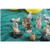 Image 2 : (19) Assorted Red Rose Tea Figurines - Some Chips