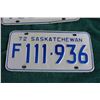 Image 2 : (3) Saskatchewan 1972 License Plates - Farm and Regular