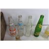 Image 2 : (18) Glass Bottles - 7-Up, Jarritos, Up-Town, Coca-Cola, Fanta