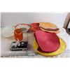 Image 1 : Hamburger Tray, (2) Bowls, Digital Photo Wallet, Misc.