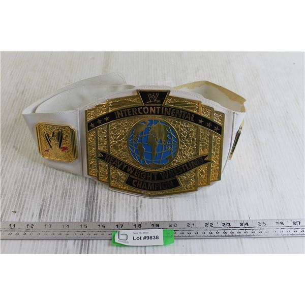 WWE/WWF Intercontinental Heavyweight Wrestling Champion Belt - Stained