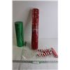 Image 1 : Christmas Items - Mesh Roll, Wine Bottle Cover, Shimmery Cylindrical Box
