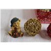 Image 2 : Bear Christmas Ornament, (10+) Glittery Ball Decorations, Misc.