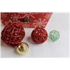 Image 3 : Bear Christmas Ornament, (10+) Glittery Ball Decorations, Misc.