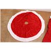 Image 4 : (2) Christmas Stockings, (2) Christmas Tree Skirts - 40" Diameter, 44" Diameter
