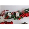 Image 5 : (~20) Christmas Ornaments - (3) Glittery Bell Decorations, Large Acorn Decoration, (3) Poinsettia Cl