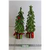 Image 1 : (2) Glittery Christmas Tree Decorations