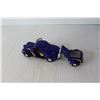 Image 13 : Lacquerware Tray, Blue Metal Car With Trailer, John Deere Toy Trailer, (2) Dairy Producer Hats, Asht