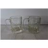 Image 2 : (4) Glass A & W Mugs