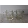 Image 5 : (4) Glass A & W Mugs