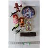 Image 1 : MLB Nolan Ryan Collector Plate, (2) Collectible Happy Clown Story Book Knobs - Sealed, Plastic Toy I