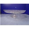 Image 2 : Large Pedestal Glass Cake Stand Plate