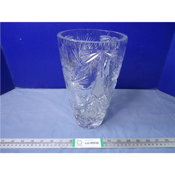 Pinwheel Crystal Vase