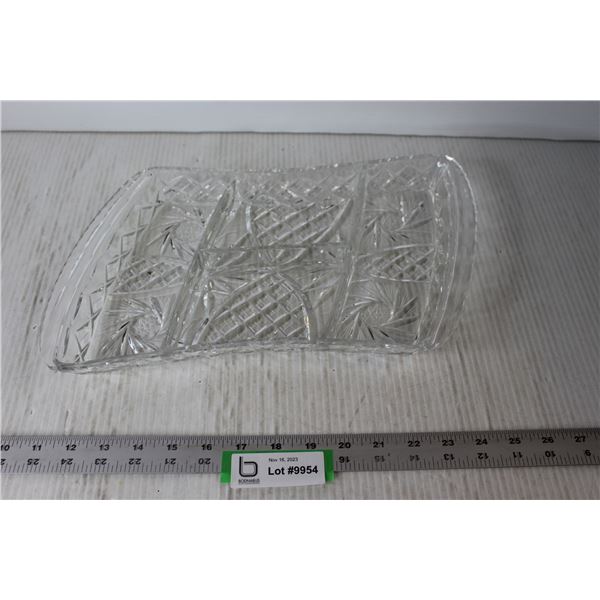 Pinwheel Crystal Divided Tray