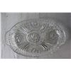 Image 2 : Pinwheel Crystal Divided Dish; Pinwheel Crystal Footed Candy Bowl With Lid