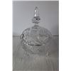 Image 4 : Pinwheel Crystal Footed Candy Bowl With Lid