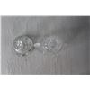 Image 3 : Pinwheel Crystal Cream & Sugar Set, (2) Pinwheel Crystal Trays