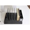 Image 2 : (9) Assorted Office Supplies - Organizers, Stapler, Hole Punch, Misc.