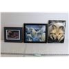Image 1 : Framed Wolf Print - 11" x 9", Framed 3D Wolf Print - 13 1/2" x 11 1/2", Wolves: A Portrait of the An