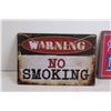 Image 2 : (2) Tin Signs - 11 3/4" x 8" -No Smoking and Do Not Disturb