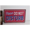 Image 3 : (2) Tin Signs - 11 3/4" x 8" -No Smoking and Do Not Disturb