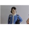 Image 2 : Blue Boy and Pink Lady Ceramic Figurines - 12" Tall