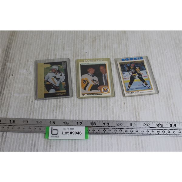 (3) Jaromir Jagr Rookie Hockey Cards