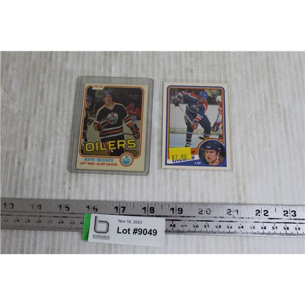 Mark Messier 1981-82 & 1984-85 OPC Hockey Cards