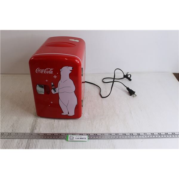 Coca- Cola Fridge - 7.5 x 9.5  x 10.5  - Powers On